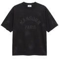 Mansour Paris College Destroyed T-shirt Zwart