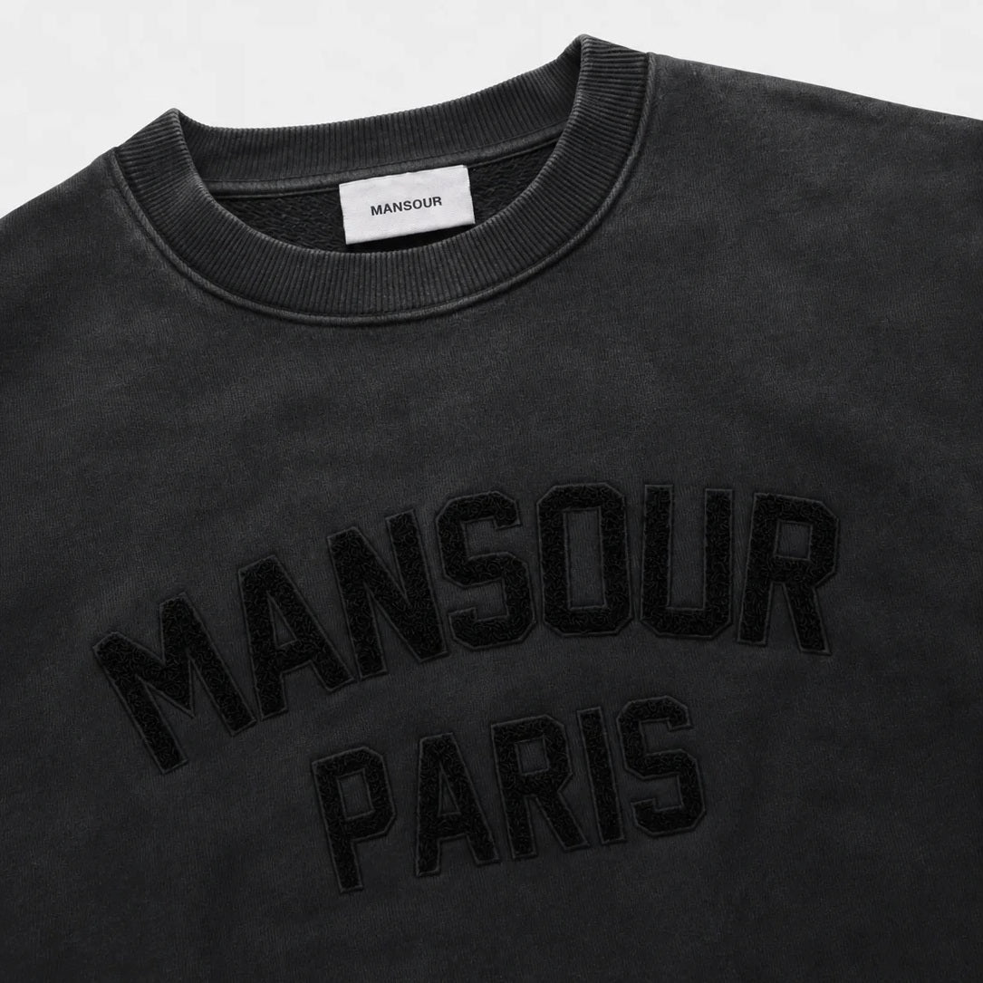Mansour Paris College Sweater Zwart