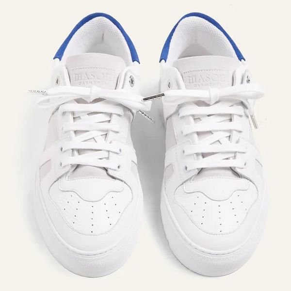 Mason Garments Bari 8C Sneaker Wit/Blauw