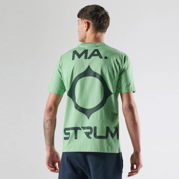 Ma.strum Back Logo T-shirt Groen