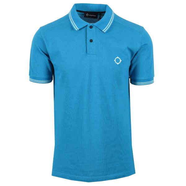 Ma.strum Double Tipped Polo Blauw