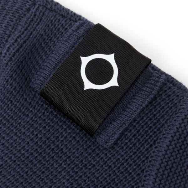 Ma.strum Milano Knitted Roll Neck Sweater Navy
