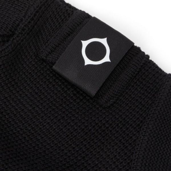 Ma.strum Milano Knitted Roll Neck Sweater Zwart