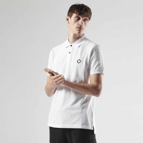Ma.strum Pique Polo Wit
