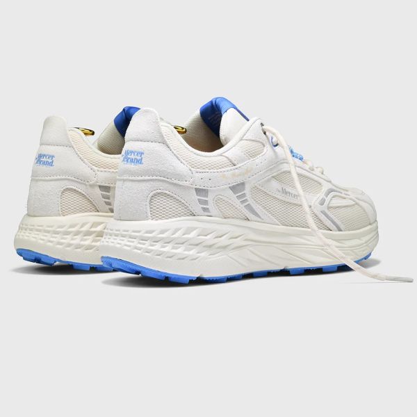 Mercer Amsterdam The Re-Run MAX Suede Sneaker Wit/Blauw