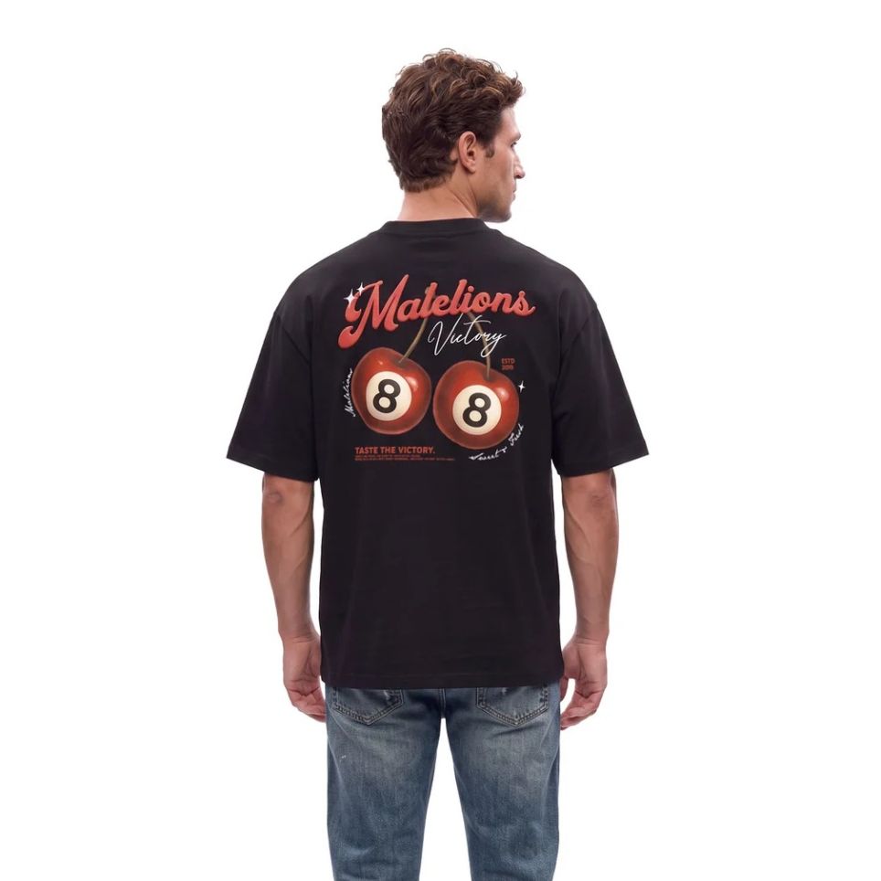 Malelions Victory Taste T-shirt Zwart