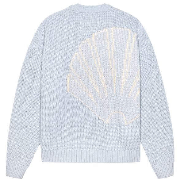 New Amsterdam Surf Association Big Logo Knit Sweater Licht Blauw