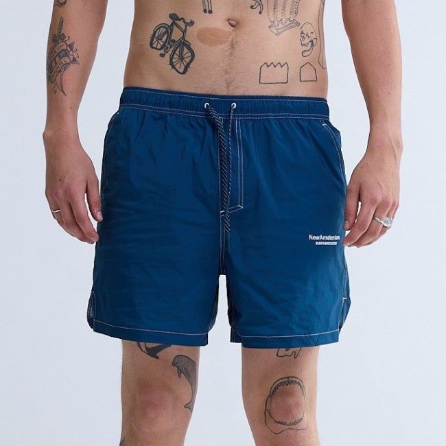 New Amsterdam Surf Association Contrast Zwembroek Donker Blauw