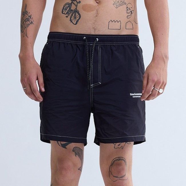 New Amsterdam Surf Association Contrast Zwembroek Zwart