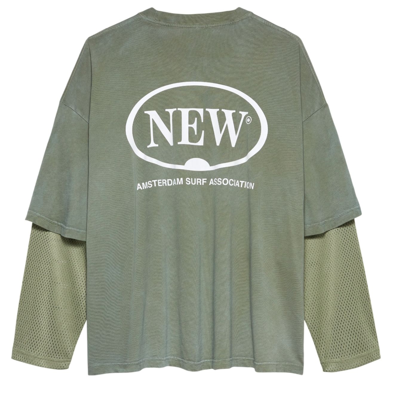 New Amsterdam Surf Association Double Layer Longsleeve T-shirt Groen