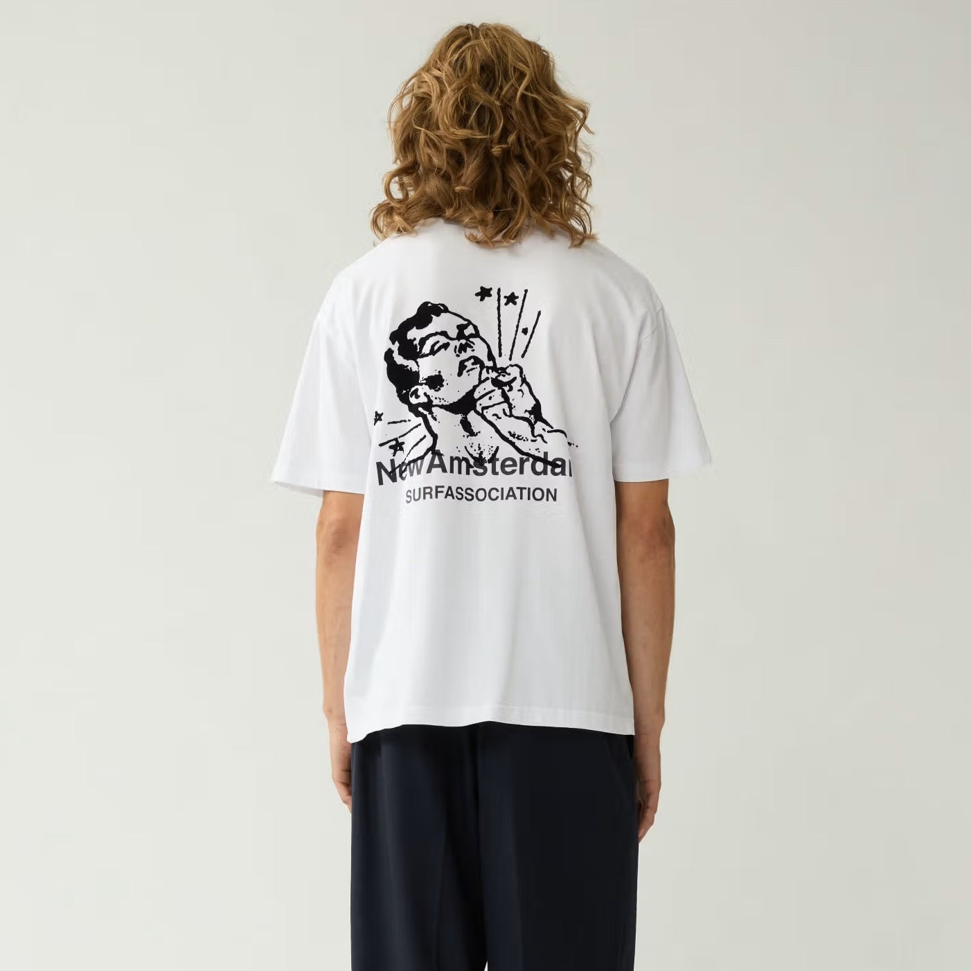 New Amsterdam Surf Association Knocked T-shirt Wit