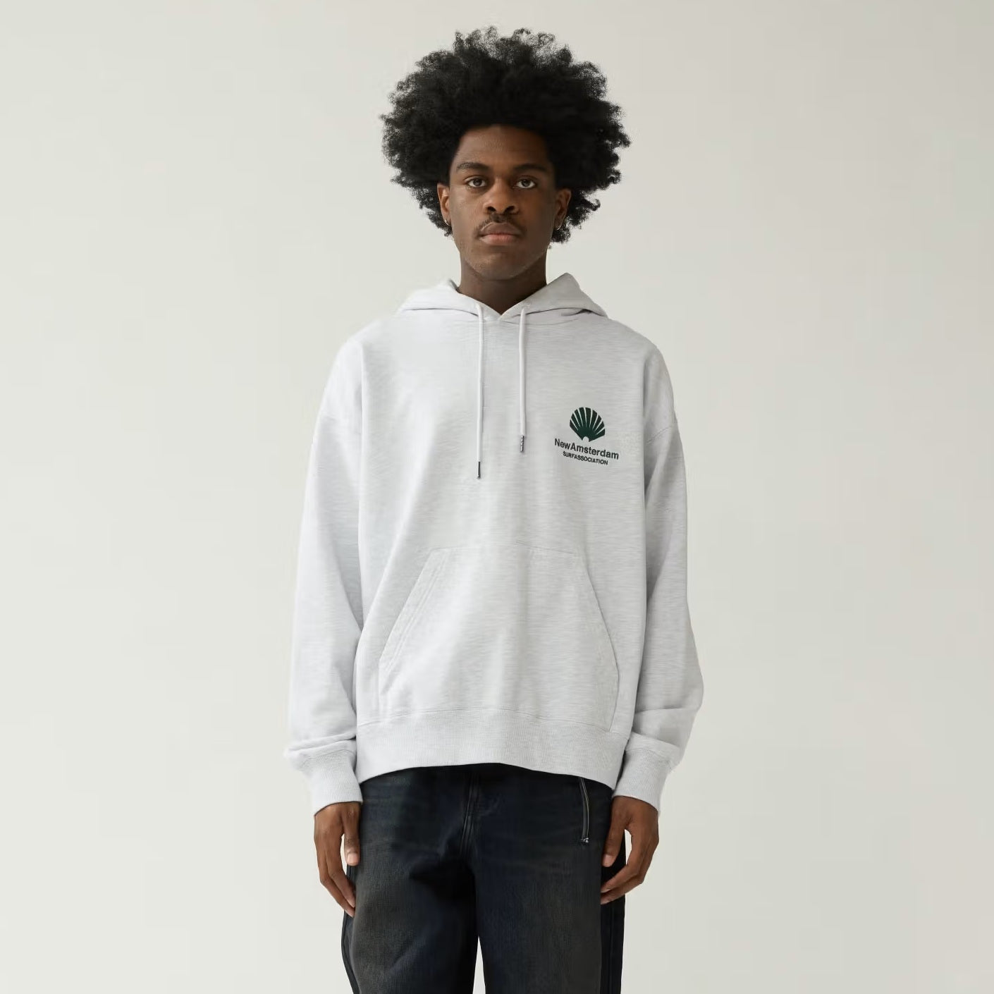 New Amsterdam Surf Association Logo Hoodie Grijs