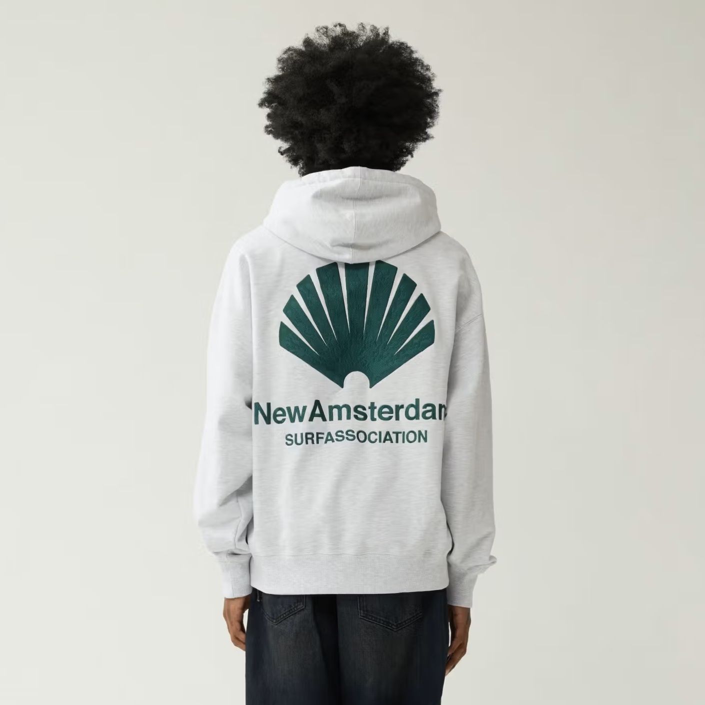 New Amsterdam Surf Association Logo Hoodie Grijs