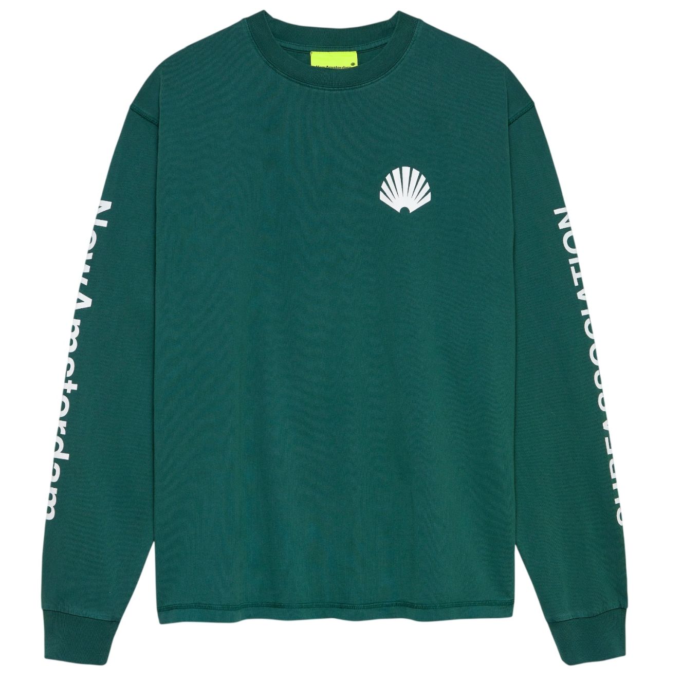 New Amsterdam Surf Association Logo Longsleeve T-shirt Donker Groen