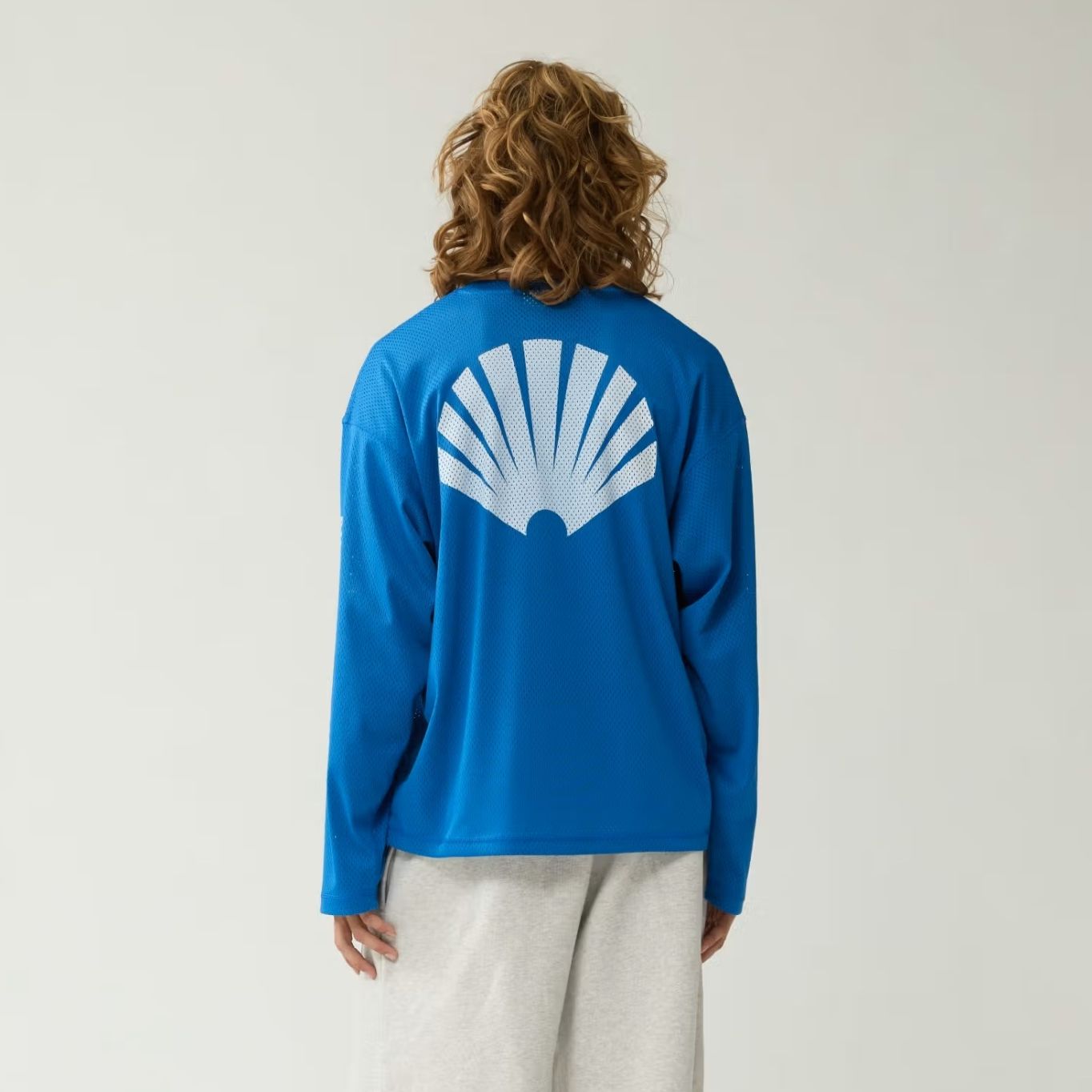 New Amsterdam Surf Association Mesh Logo Longsleeve T-shirt Blauw