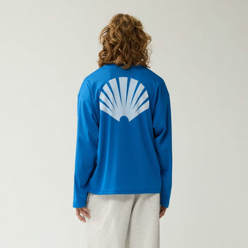 New Amsterdam Surf Association Mesh Logo Longsleeve T-shirt Blauw
