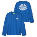 New Amsterdam Surf Association Mesh Logo Longsleeve T-shirt Blauw