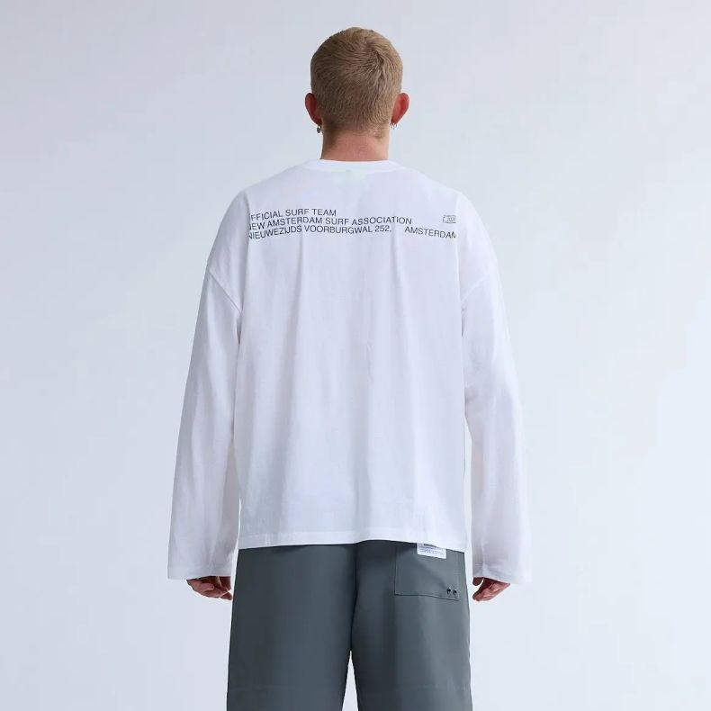 New Amsterdam Surf Association Shaper Longsleeve T-shirt Wit