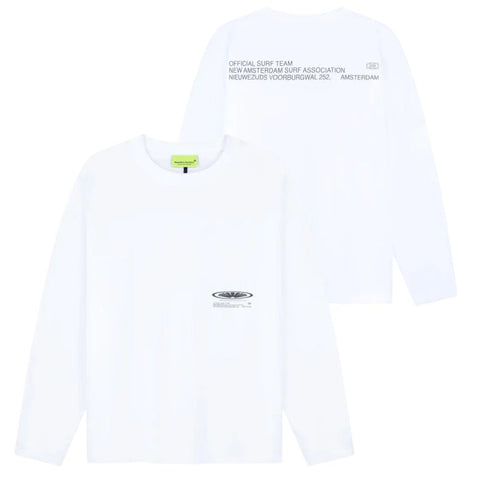 New Amsterdam Surf Association Shaper Longsleeve T-shirt Wit