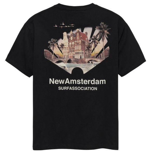 New Amsterdam Surf Association Tropical T-shirt Zwart