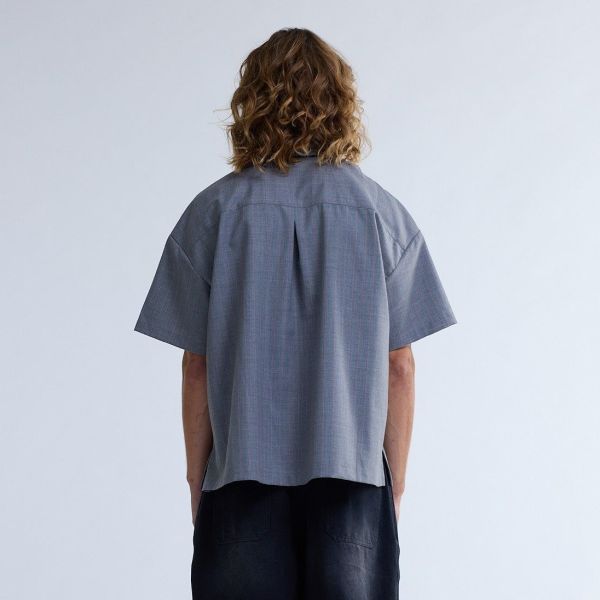 New Amsterdam Surf Association Wijk Pinstripes Overhemd Grijs