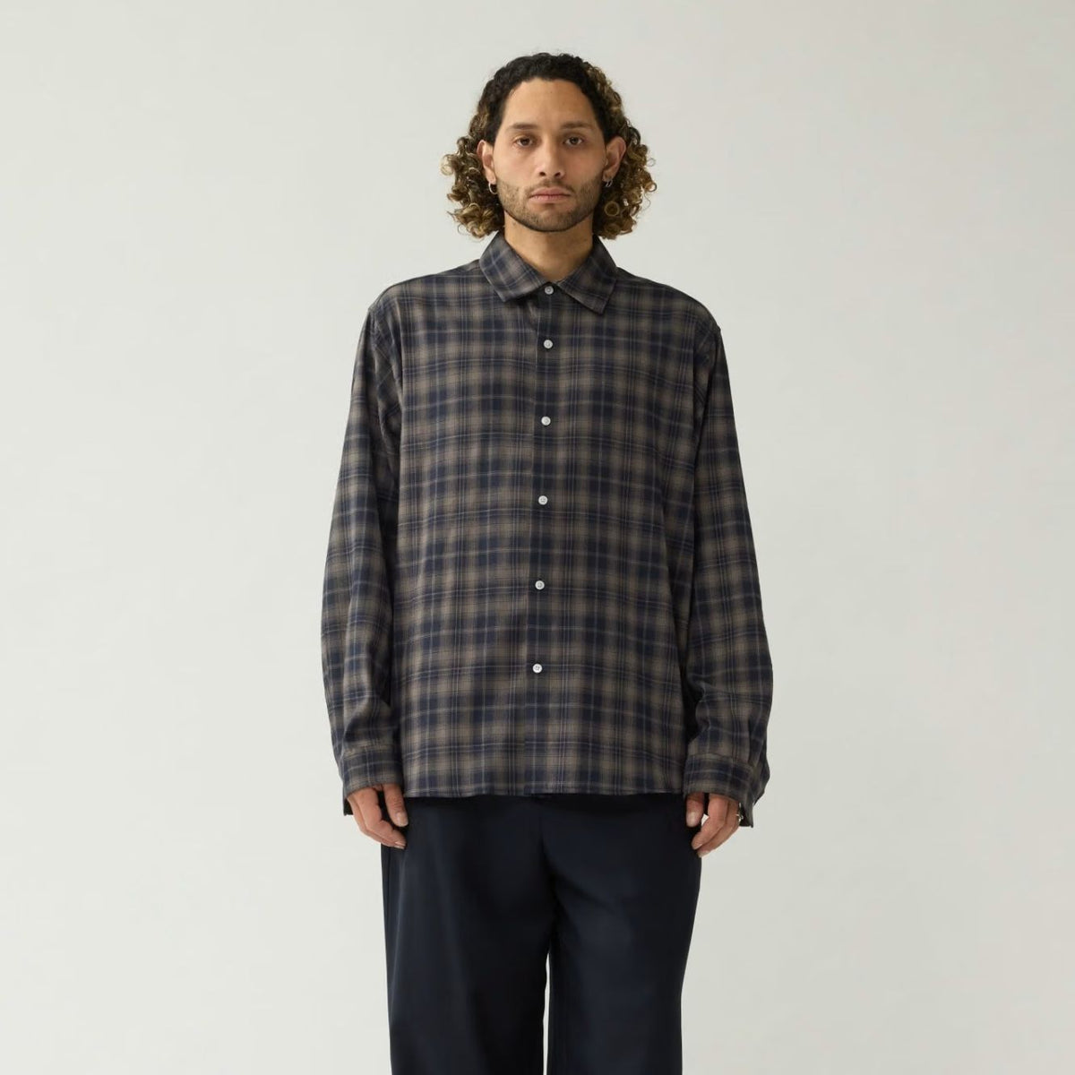 New Amsterdam Surf Association Beach Check Overhemd Navy