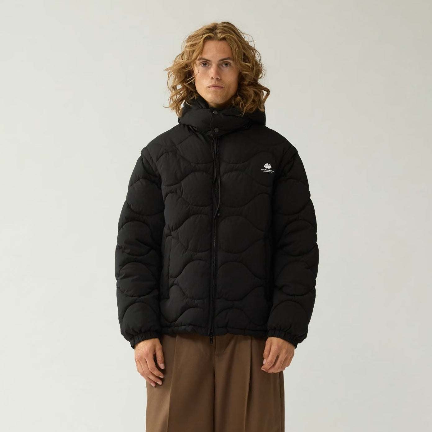 New Amsterdam Surf Association Detachable Jas Zwart