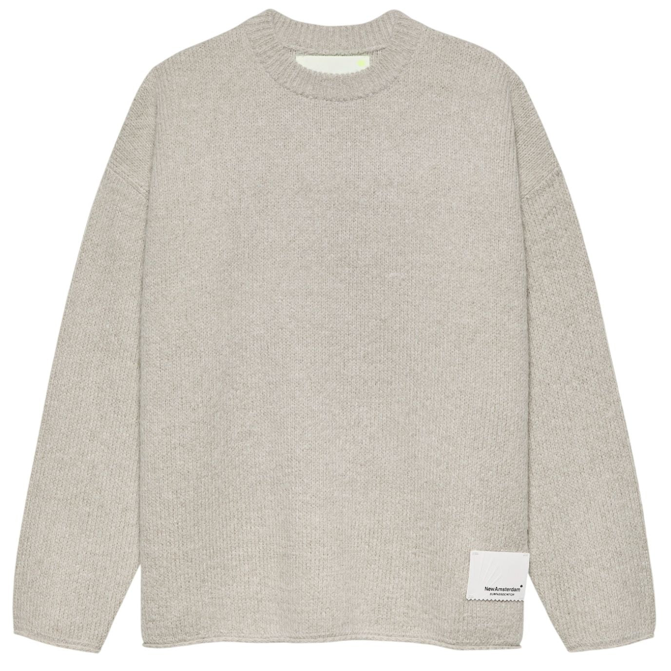 New Amsterdam Surf Association Knitted Stamp Sweater Grijs