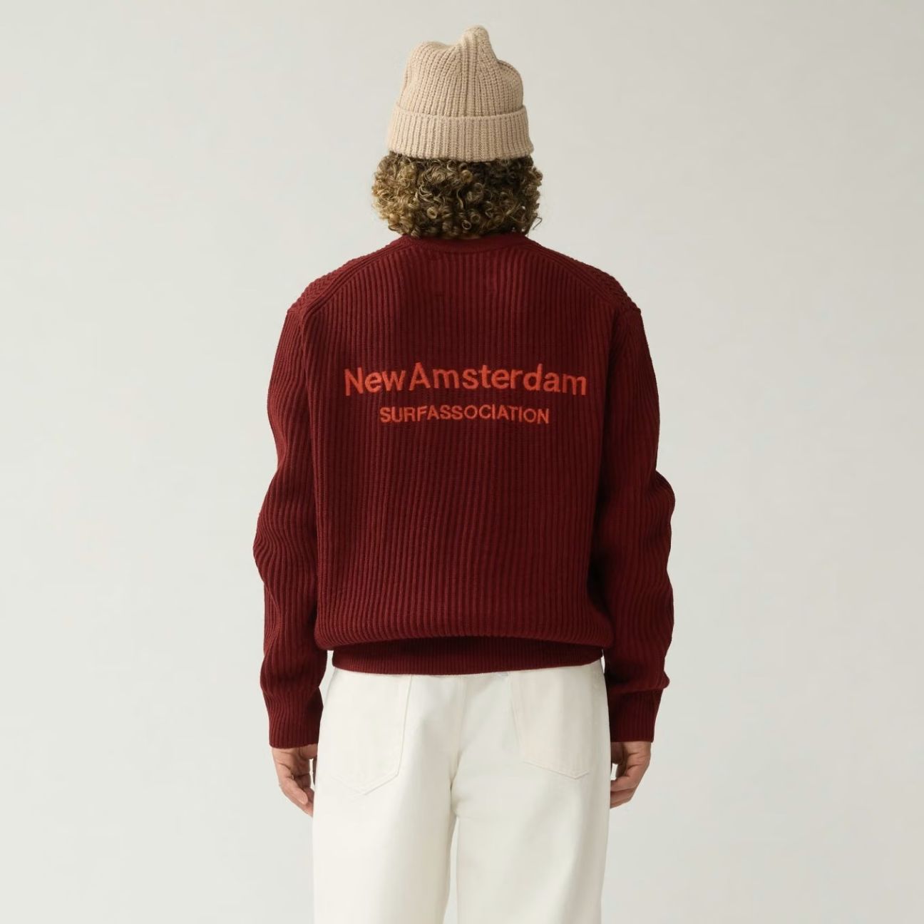 New Amsterdam Surf Association Knitted Sweater Bordeaux