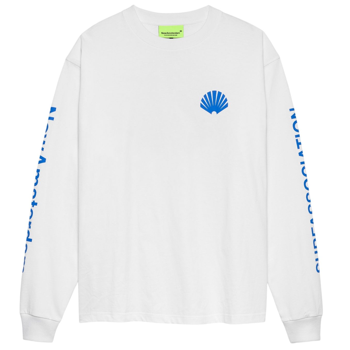 New Amsterdam Surf Association Logo Longsleeve T-shirt Wit