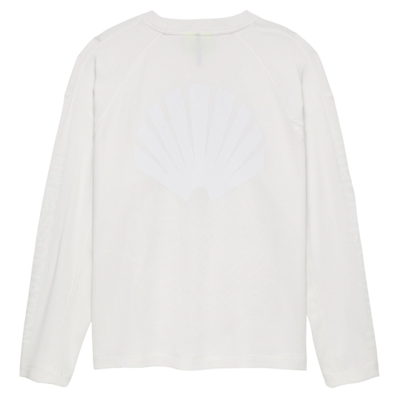 New Amsterdam Surf Association Logo Longsleeve Waffle T-shirt Wit