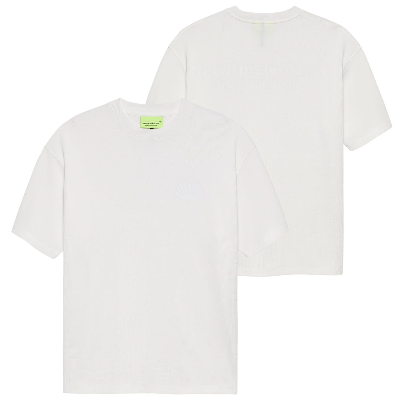 New Amsterdam Surf Association Logo Waffle T-shirt Wit