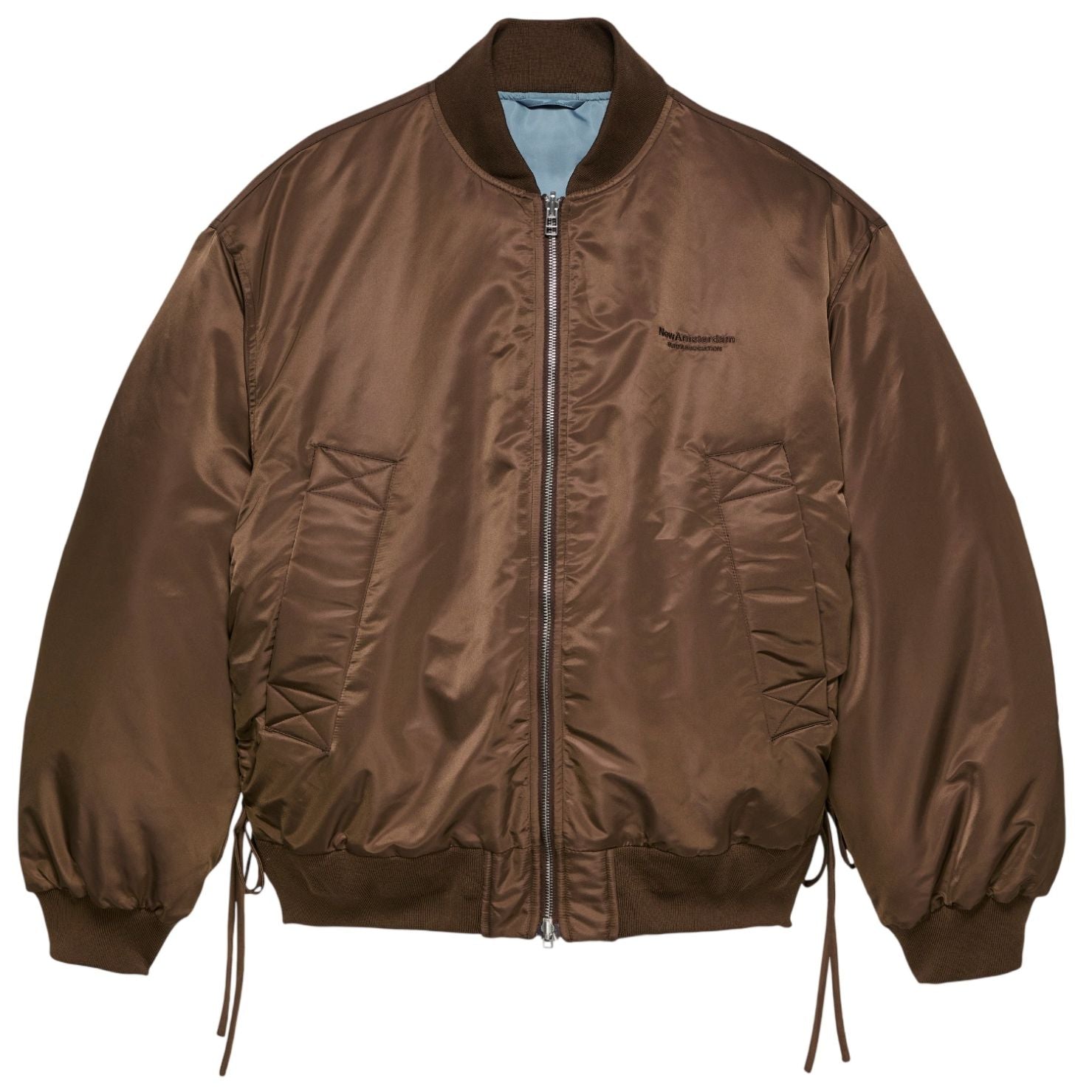 New Amsterdam Surf Association Reversible Bomber Jack Bruin/Blauw