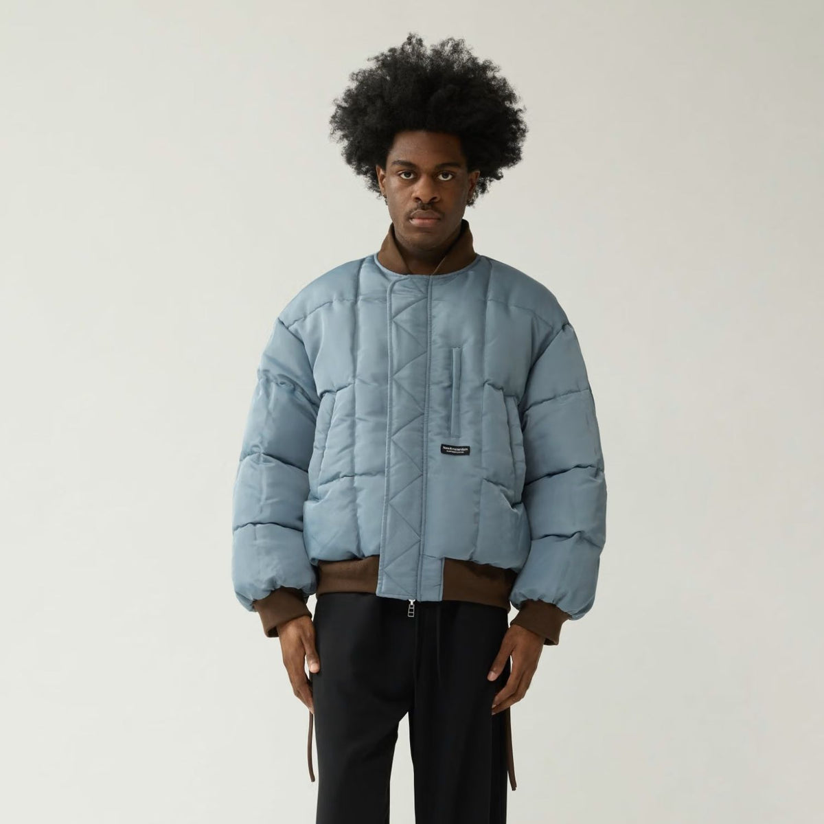 New Amsterdam Surf Association Reversible Bomber Jack Bruin/Blauw