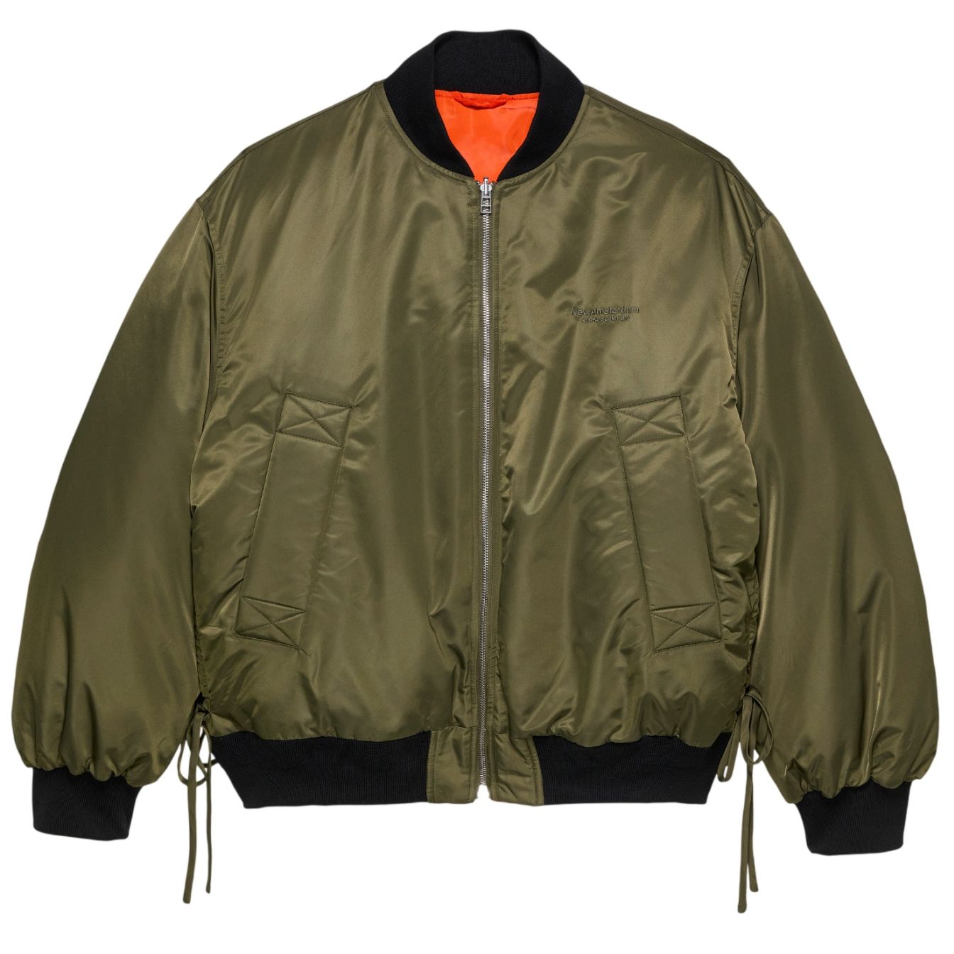 New Amsterdam Surf Association Reversible Bomber Jack Donker Groen/Oranje