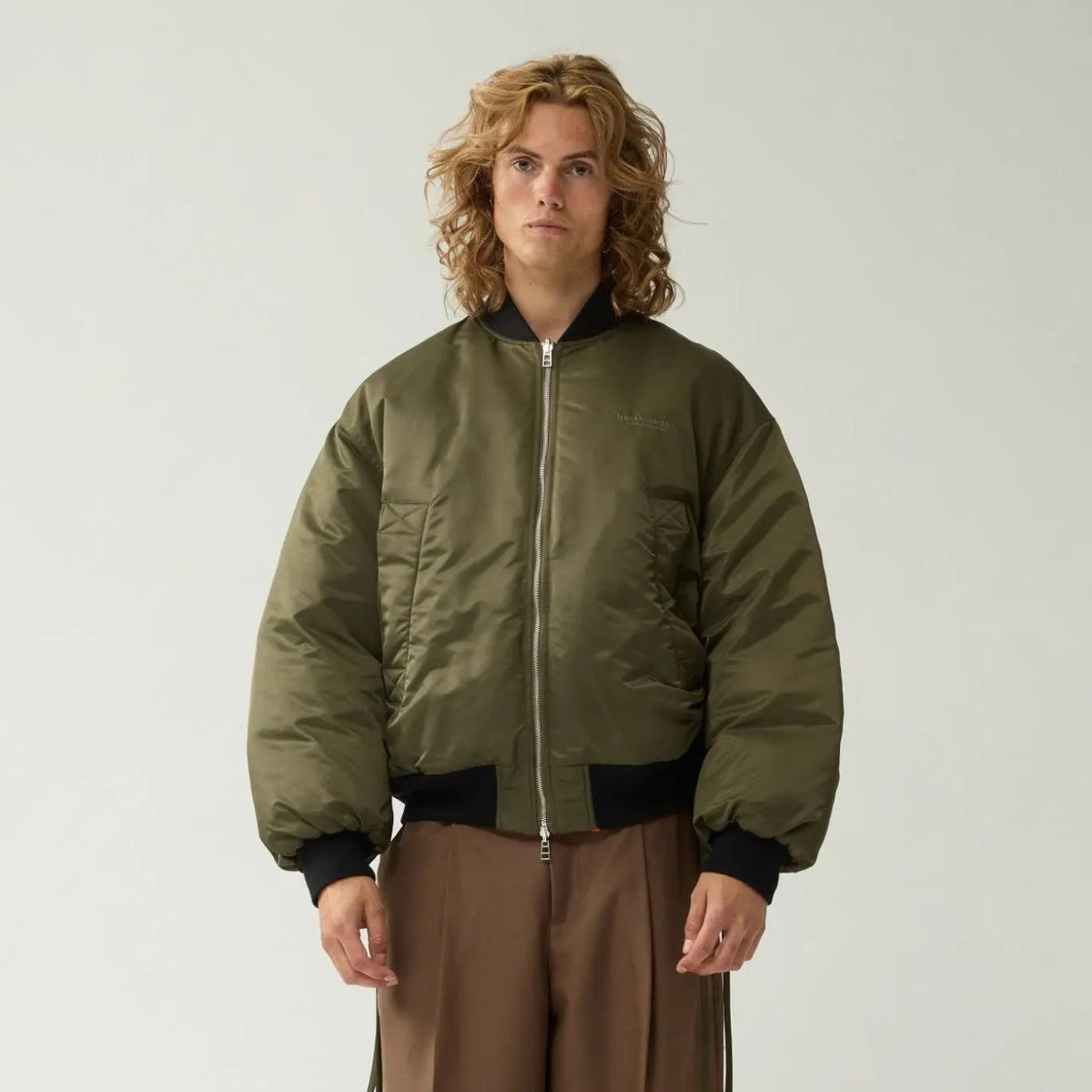 New Amsterdam Surf Association Reversible Bomber Jack Donker Groen/Oranje