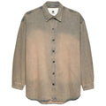 New Amsterdam Surf Association Denim Overshirt Blauw/Bruin