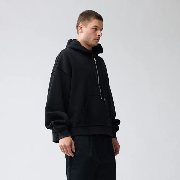 New Amsterdam Surf Association Half Zip Hoodie Zwart