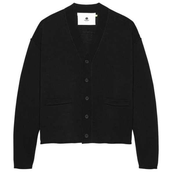 New Amsterdam Surf Association Knitted Cardigan Zwart