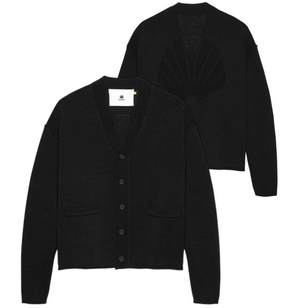 New Amsterdam Surf Association Knitted Cardigan Zwart