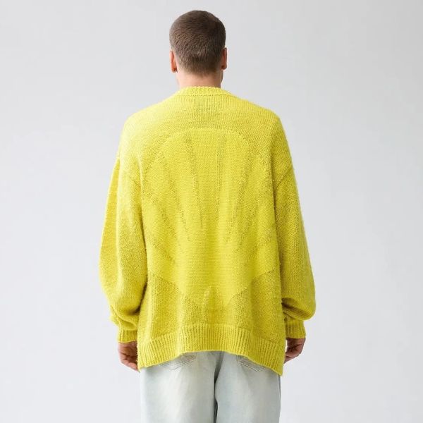 New Amsterdam Surf Association Linnen Logo Cardigan Geel