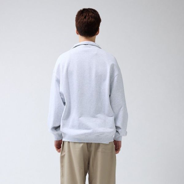 New Amsterdam Surf Association Logo Half Zip Sweater Grijs