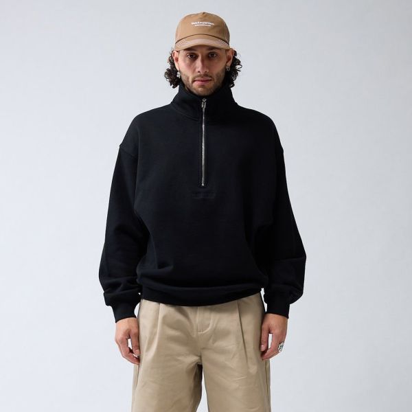 New Amsterdam Surf Association Logo Half Zip Sweater Zwart