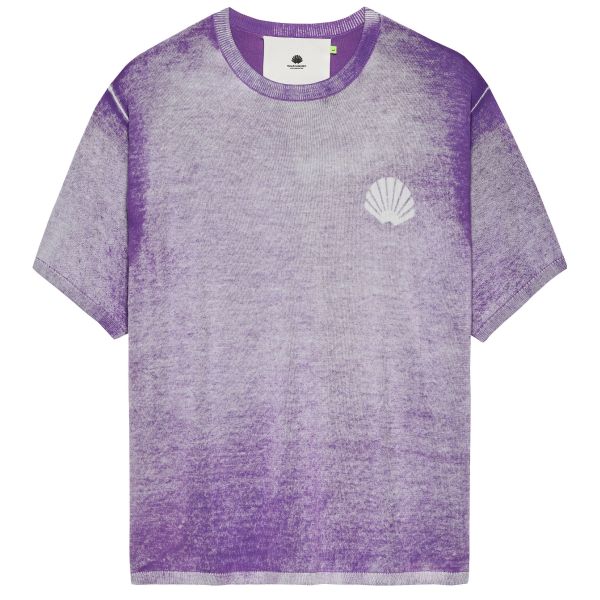 New Amsterdam Surf Association Logo Knit Inside Print T-shirt Paars
