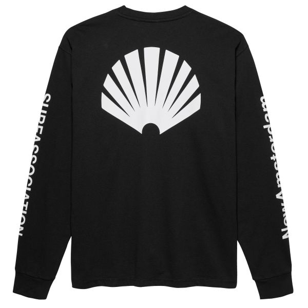 New Amsterdam Surf Association Logo Longsleeve T-shirt Zwart