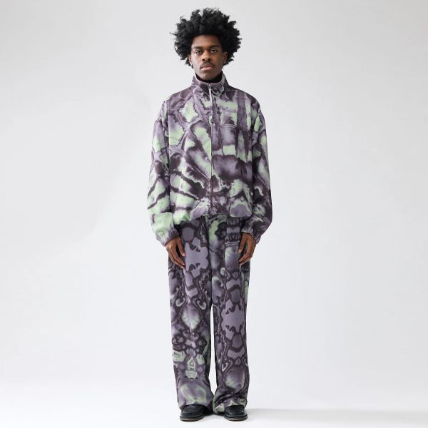New Amsterdam Surf Association Oversized Aquarelle Trainingspak Paars/Groen