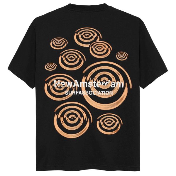 New Amsterdam Surf Association Ripple T-shirt Zwart