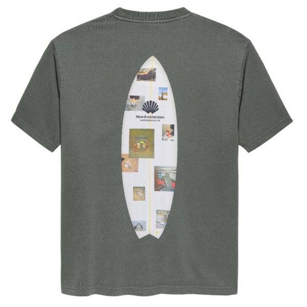 New Amsterdam Surf Association Surf Zine T-shirt Grijs