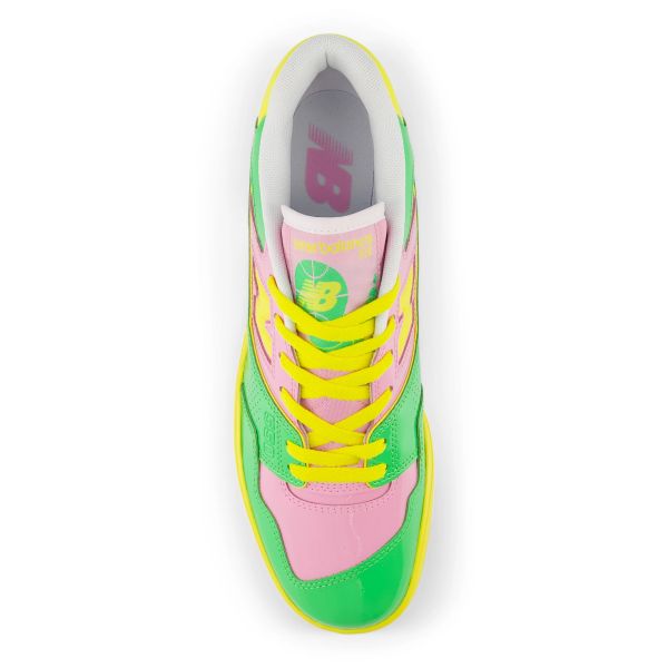 New Balance 550 Sneaker Groen/Roze/Geel