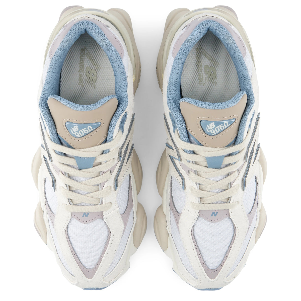New Balance 9060 Sneaker Off White/Licht Blauw